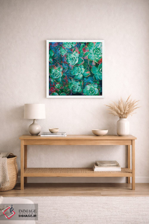 تابلو دکوراتیو گیاه گوشتی اثر لیزا رابینسون - D3W