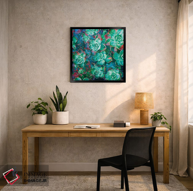 تابلو دکوراتیو گیاه گوشتی اثر لیزا رابینسون - D5B