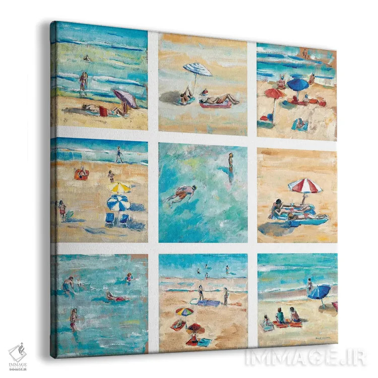 تابلو دکوراتیو یک روز در ساحل اثر آدولف یوورا - نمای پرسپکتیو محصول