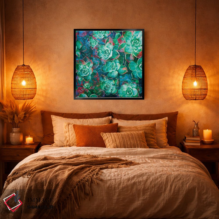 تابلو دکوراتیو گیاه گوشتی اثر لیزا رابینسون - D6B