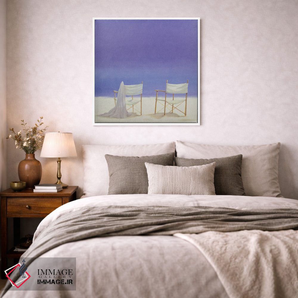 تابلو دکوراتیو 1995,صندلی ها در ساحل، ۱۹۹۵ اثر لینکلن سلیگمن - D1W