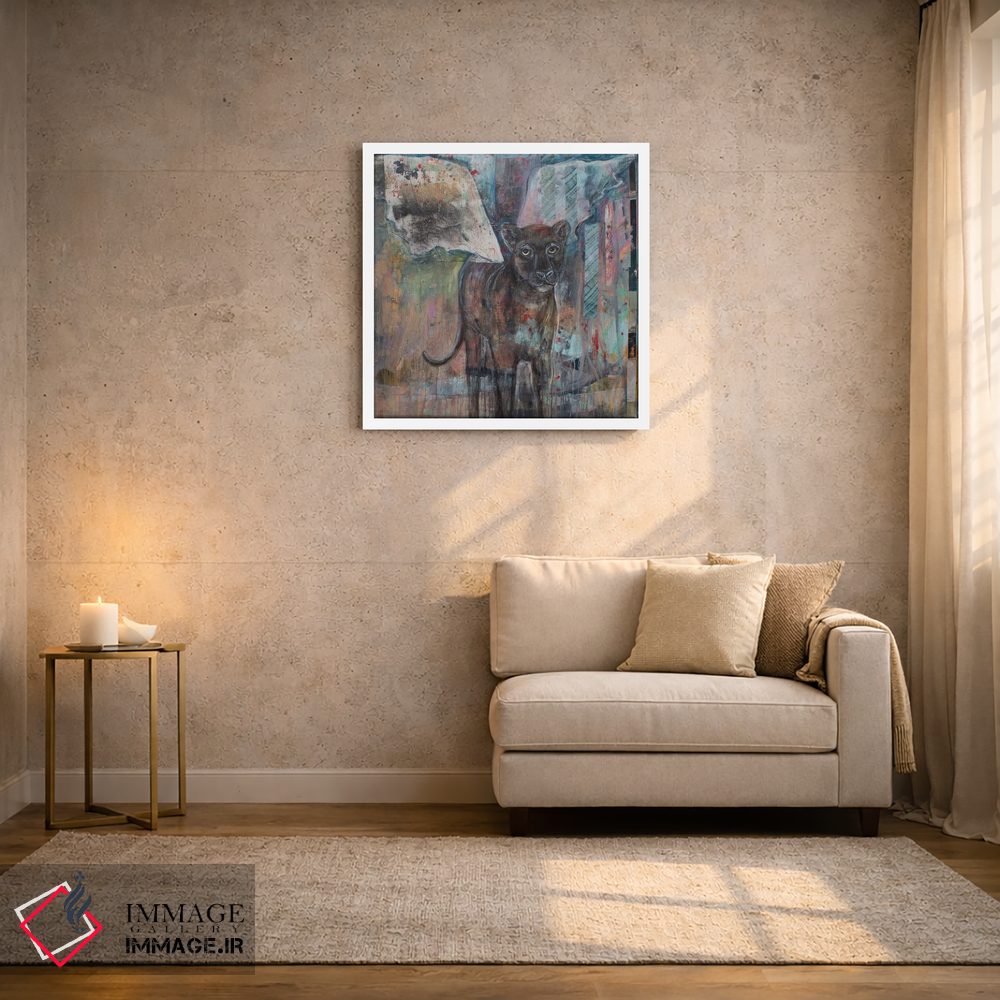 تابلو دکوراتیو فرشته قدرت اثر لیندا میچل - D1W