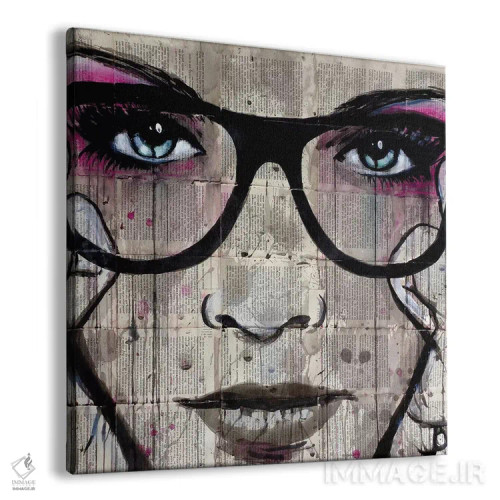 تابلو دکوراتیو عینک اثر لوی جوور - نمای پرسپکتیو محصول