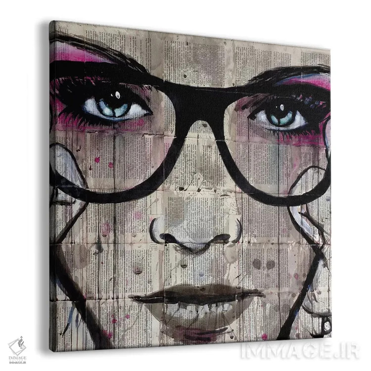 تابلو دکوراتیو عینک اثر لوی جوور - نمای پرسپکتیو محصول