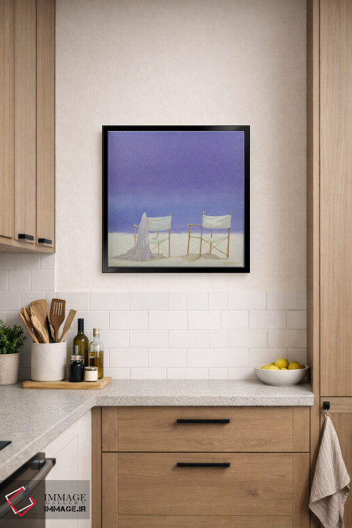 تابلو دکوراتیو 1995,صندلی ها در ساحل، ۱۹۹۵ اثر لینکلن سلیگمن - D6B