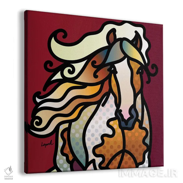 تابلو دکوراتیو بی قرار اثر لیزا لوپاک - نمای پرسپکتیو محصول