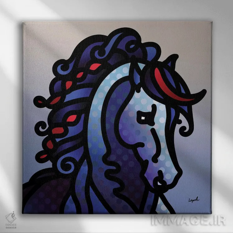 تابلو دکوراتیو در وضعیت بدهی اثر لیزا لوپاک - نمای روبهرو روی دیوار