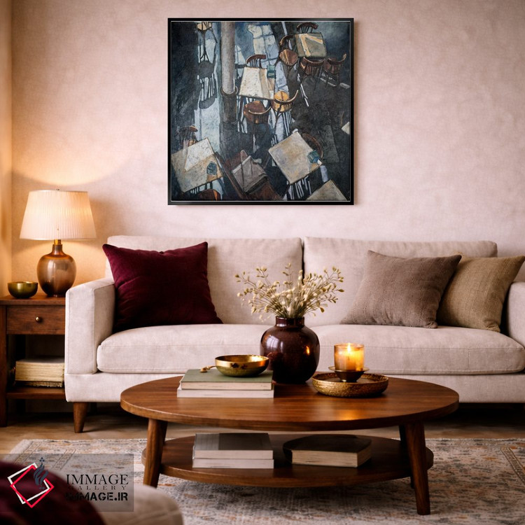 تابلو انتزاعی سایه ها در کافه زوریخ اثر آدولف یوورا - D2B