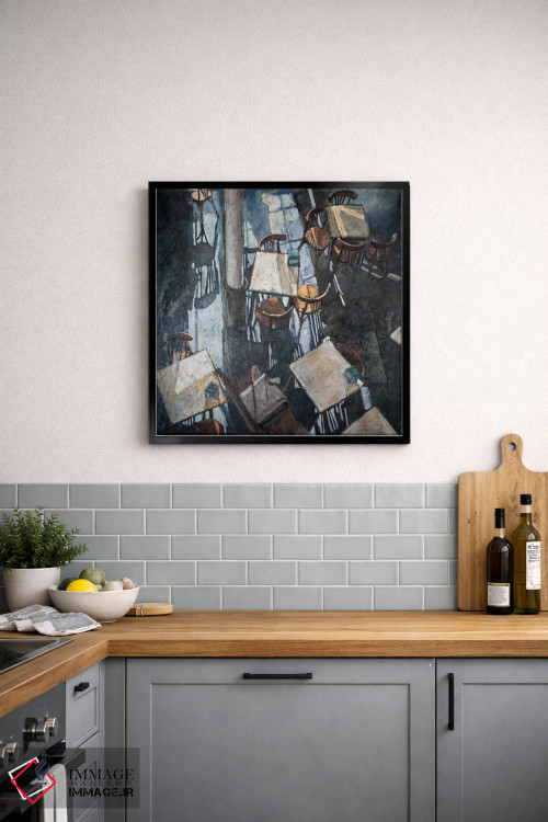 تابلو انتزاعی سایه ها در کافه زوریخ اثر آدولف یوورا - D3B