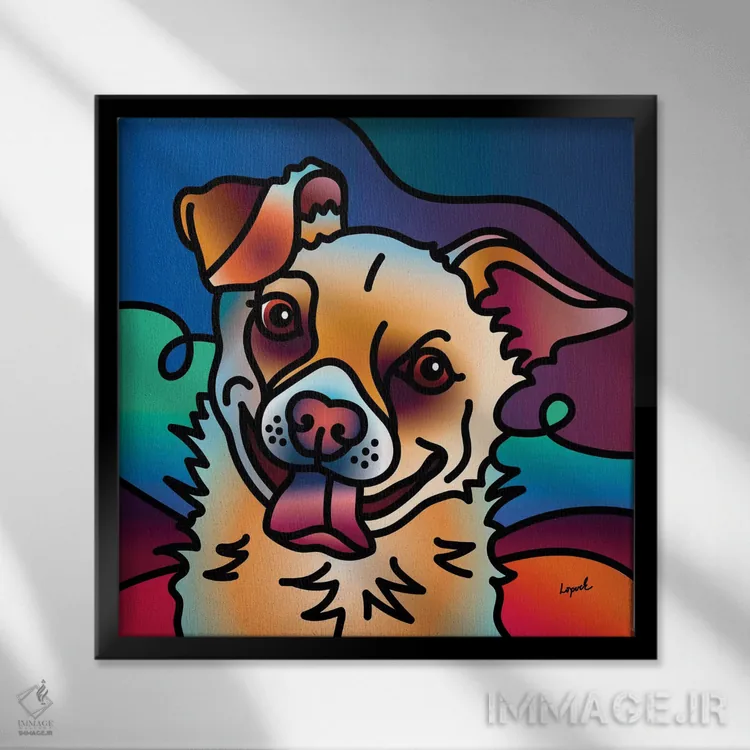 تابلو دکوراتیو الیور اثر لیزا لوپاک - نمای قابدار مشکی