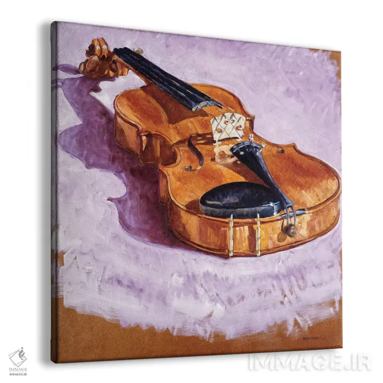 تابلو انتزاعی ویولن اثر آدولف یوورا - نمای پرسپکتیو محصول