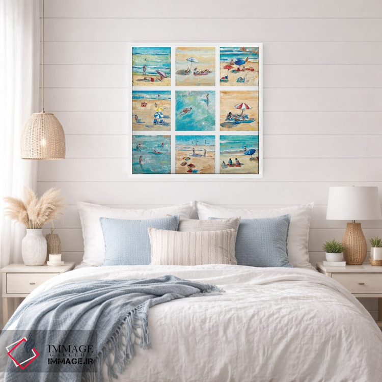 تابلو دکوراتیو یک روز در ساحل اثر آدولف یوورا - D4W