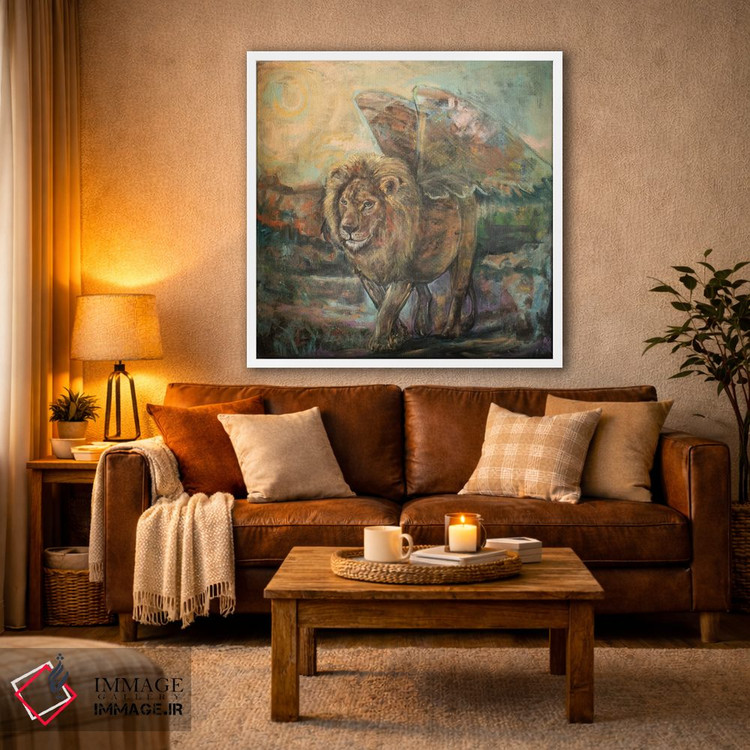تابلو دکوراتیو فرشته قدرتمند اثر لیندا میچل - D2W