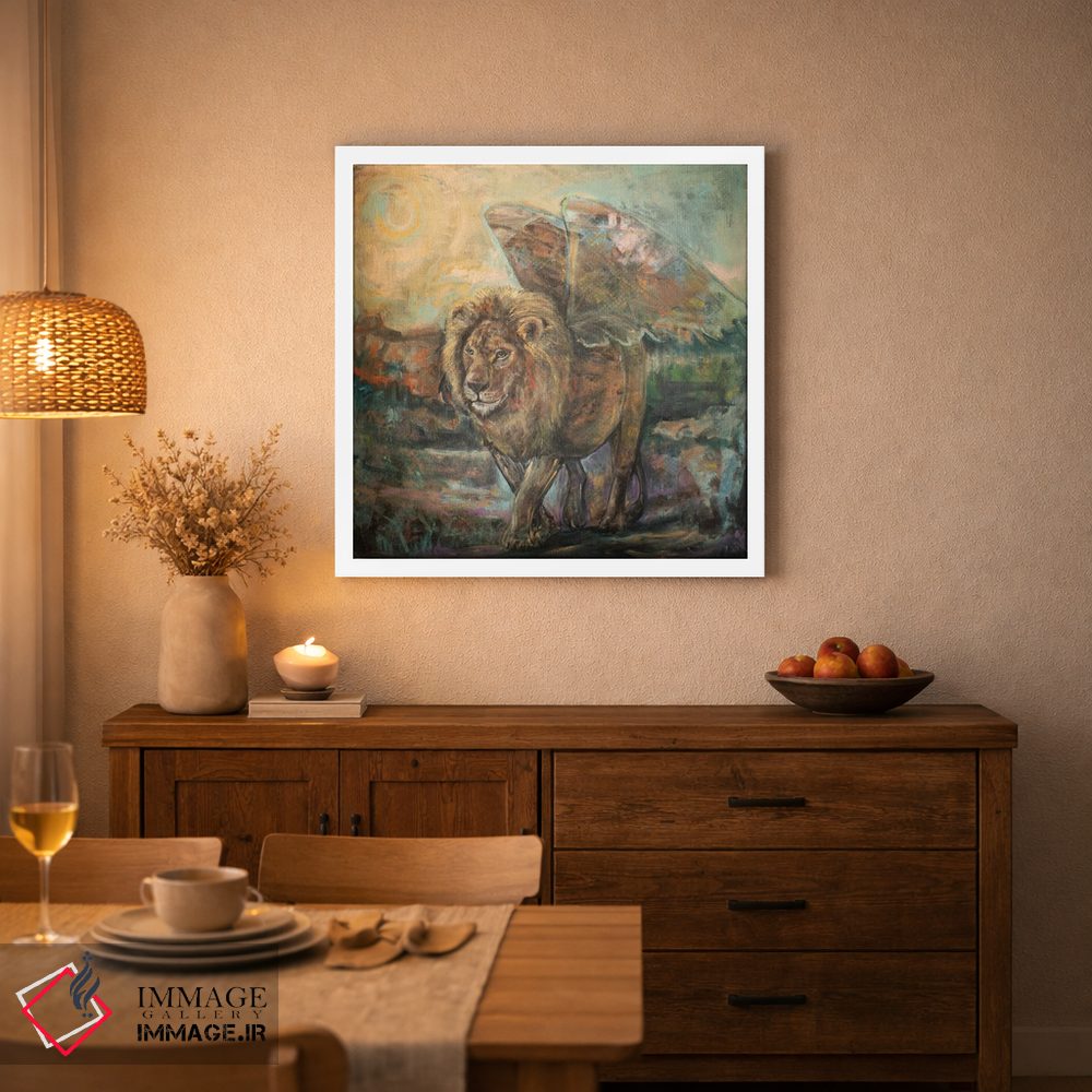 تابلو دکوراتیو فرشته قدرتمند اثر لیندا میچل - D3W