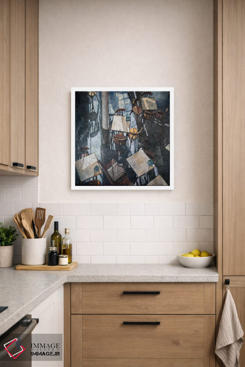 تابلو انتزاعی سایه ها در کافه زوریخ اثر آدولف یوورا - D6W