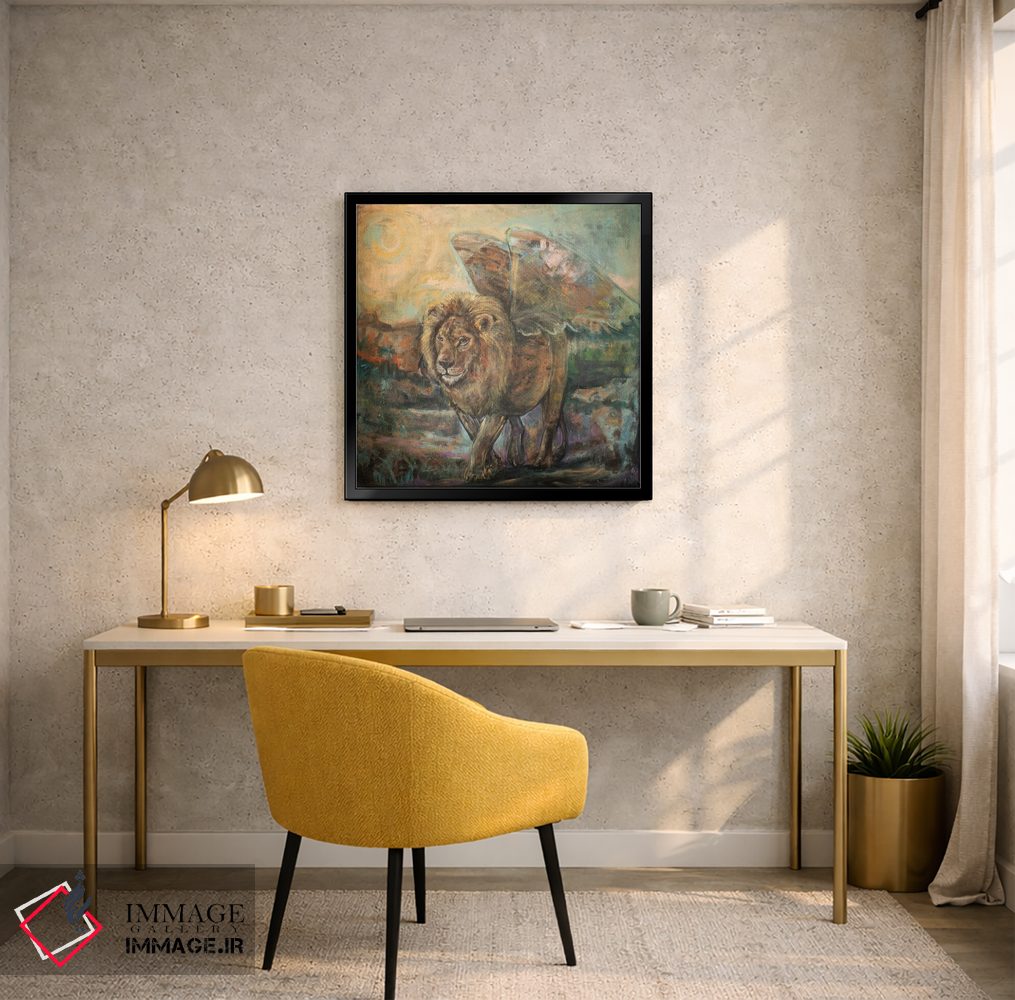 تابلو دکوراتیو فرشته قدرتمند اثر لیندا میچل - D5B