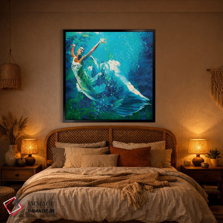 تابلو دکوراتیو رقص زیر آب اثر لیزا رابینسون - D1B