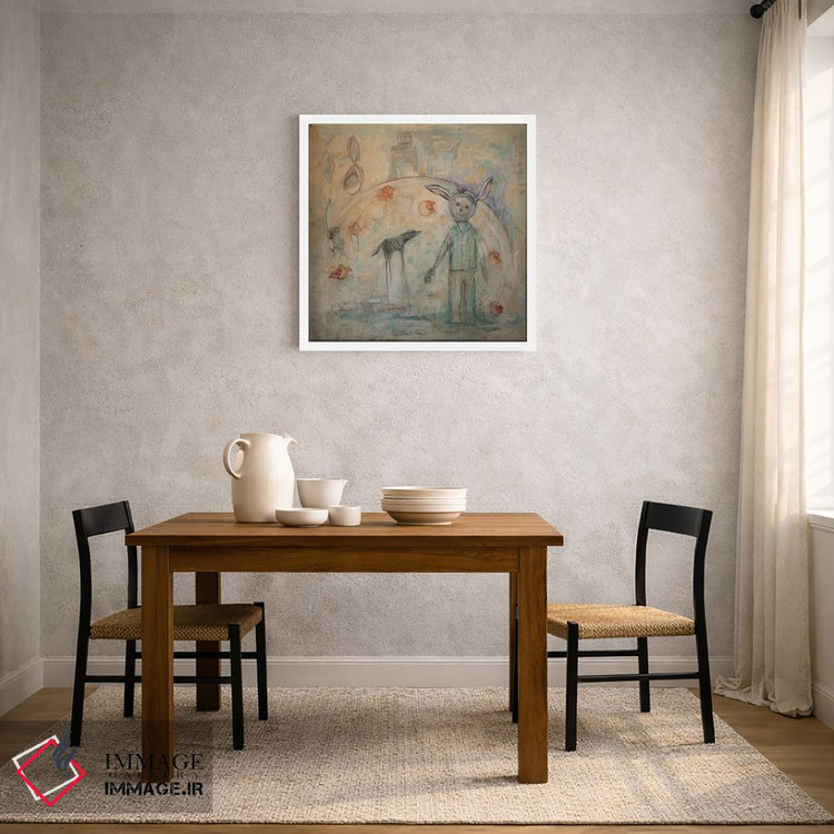 تابلو دکوراتیو زمان چیزی بود اثر لیندا میچل - D3W