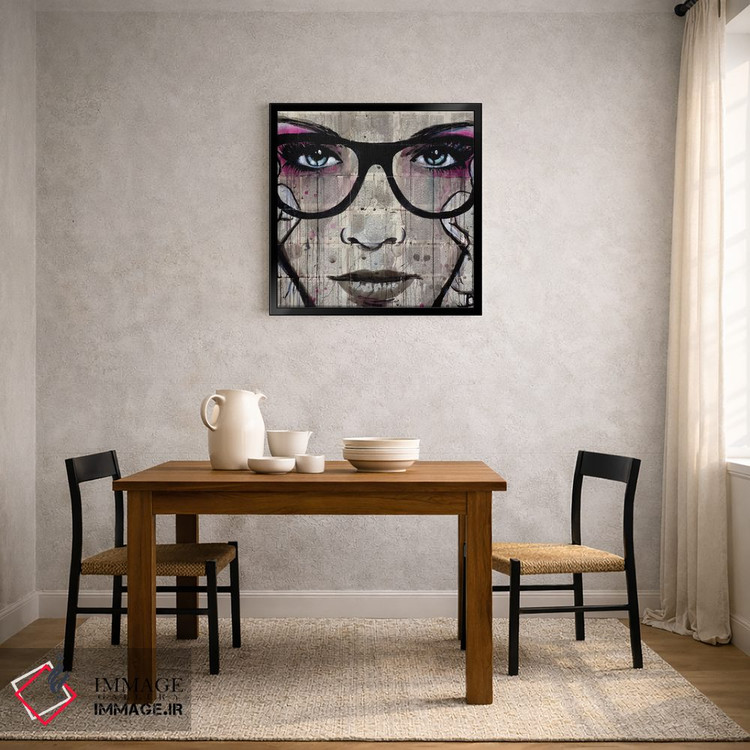 تابلو دکوراتیو عینک اثر لوی جوور - D3B