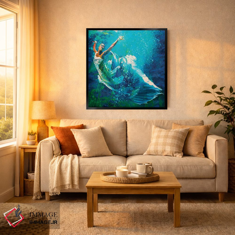 تابلو دکوراتیو رقص زیر آب اثر لیزا رابینسون - D3B