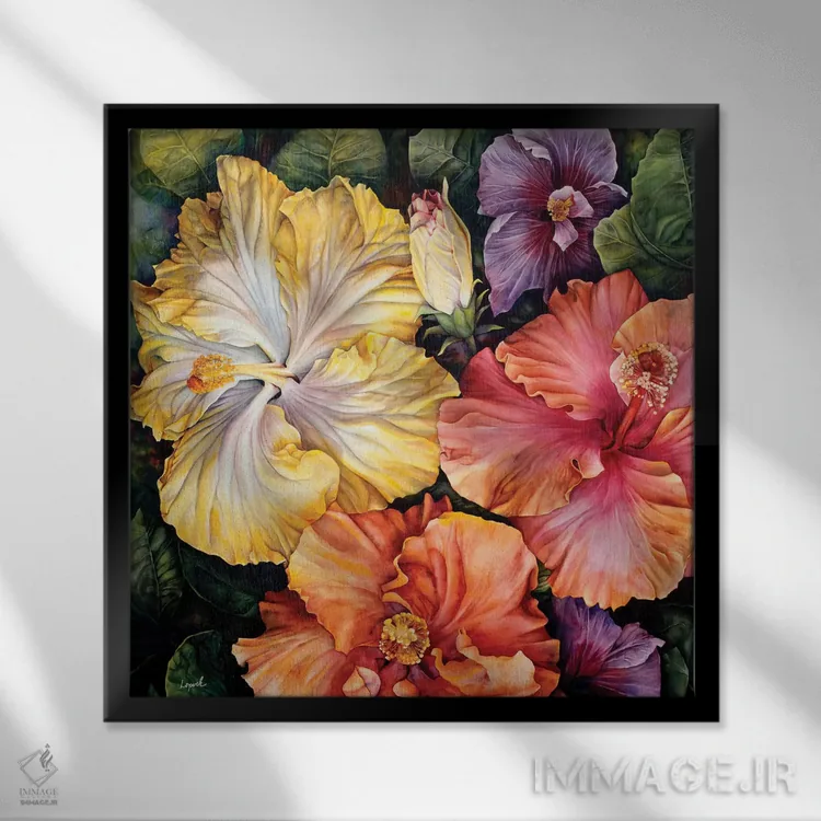 تابلو دکوراتیو در طرف کونا اثر لیزا لوپاک - نمای قابدار مشکی