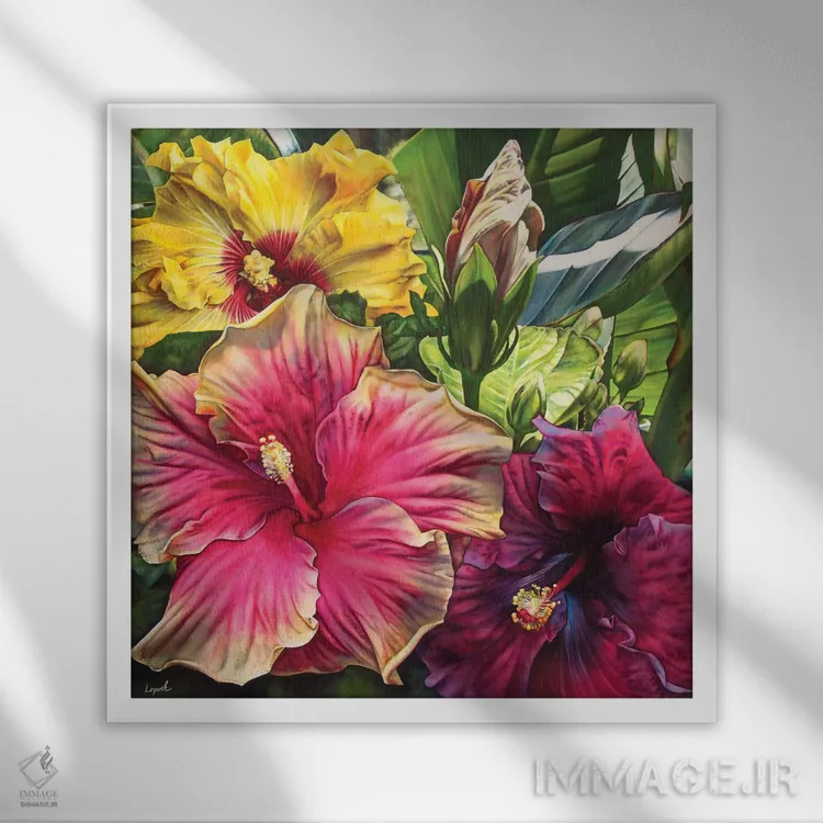 تابلو دکوراتیو ساحل شمالی اثر لیزا لوپاک - نمای قابدار سفید