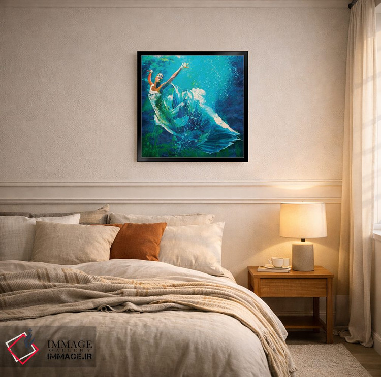 تابلو دکوراتیو رقص زیر آب اثر لیزا رابینسون - D6B