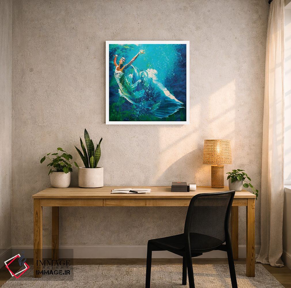 تابلو دکوراتیو رقص زیر آب اثر لیزا رابینسون - D4W