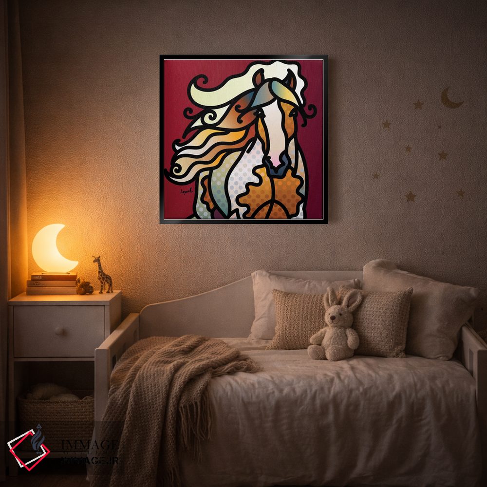 تابلو دکوراتیو بی قرار اثر لیزا لوپاک - D6B