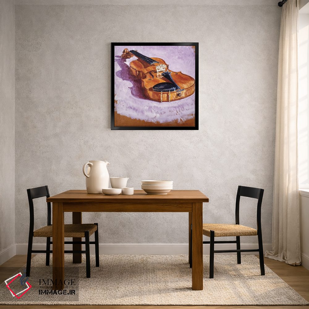 تابلو انتزاعی ویولن اثر آدولف یوورا - D3B