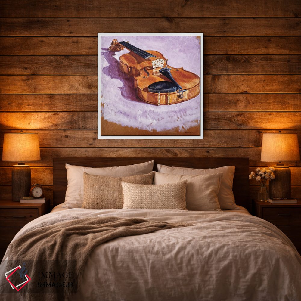 تابلو انتزاعی ویولن اثر آدولف یوورا - D2W