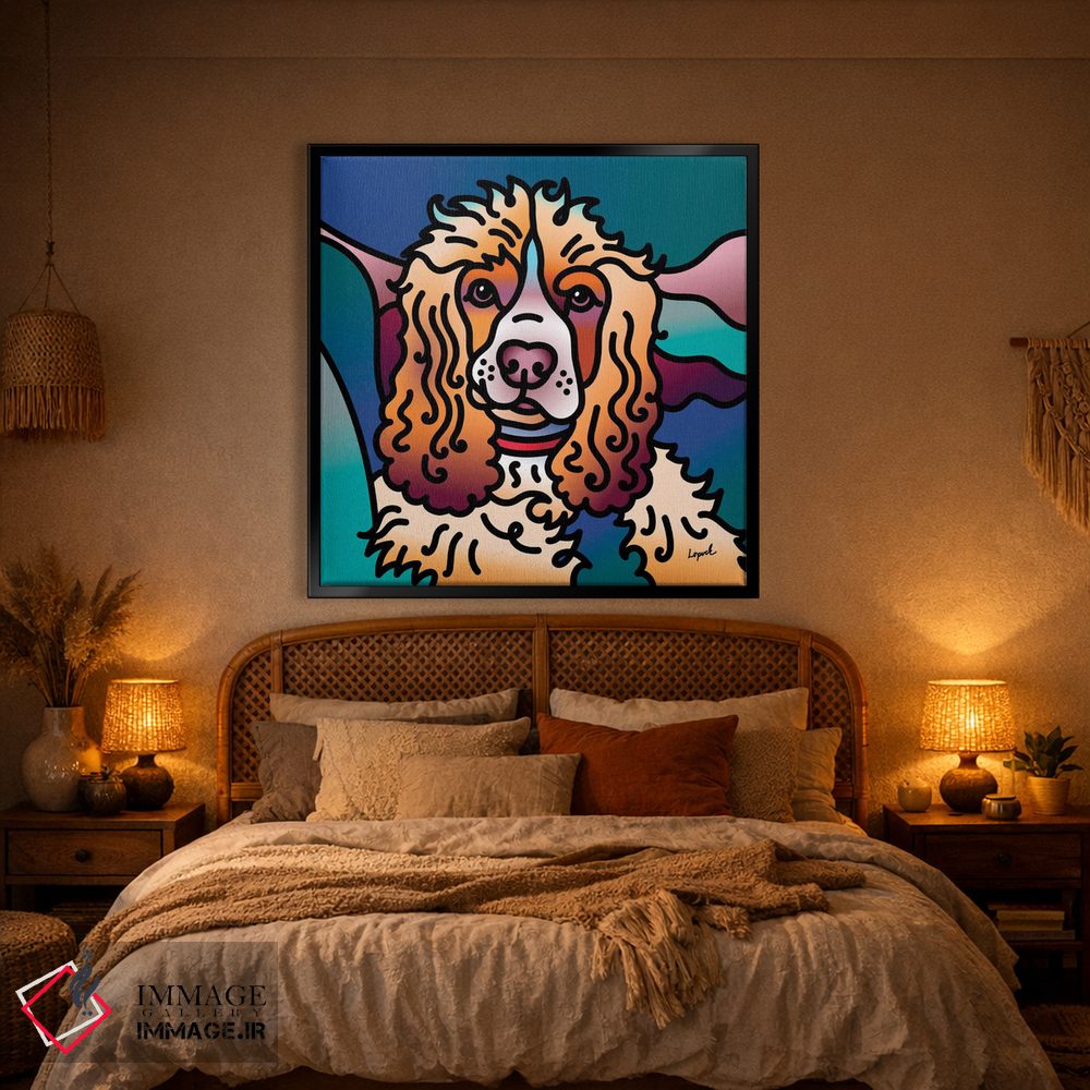 تابلو دکوراتیو نقش پیزلی اثر لیزا لوپاک - D2B