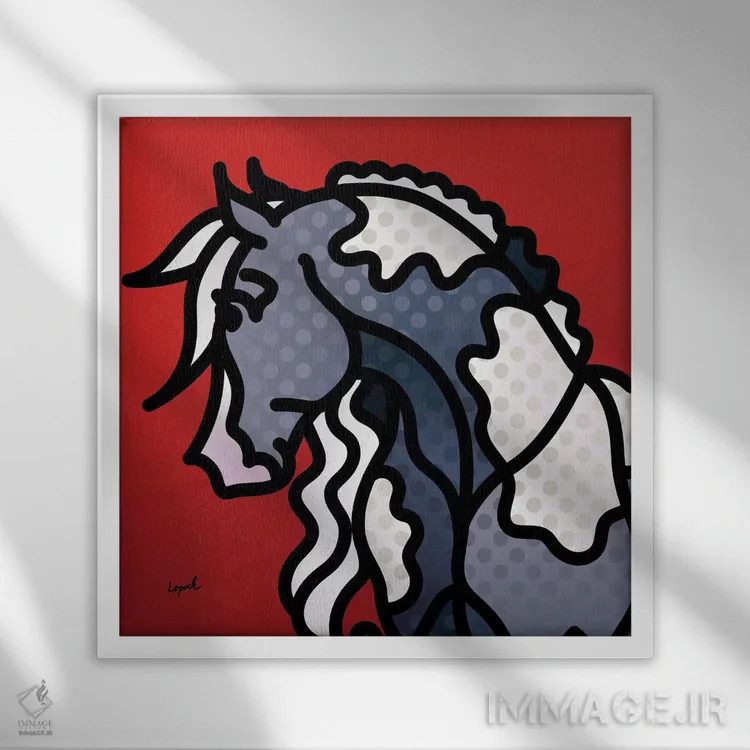 تابلو دکوراتیو سوپر مدل اثر لیزا لوپاک - نمای قابدار سفید