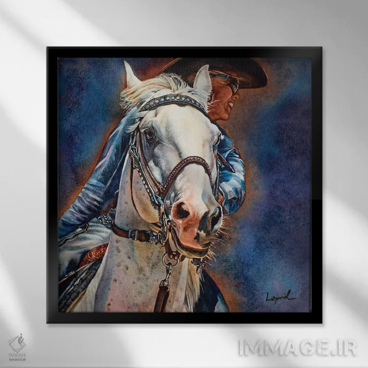 تابلو دکوراتیو در حالت آماده اثر لیزا لوپاک - نمای قابدار مشکی