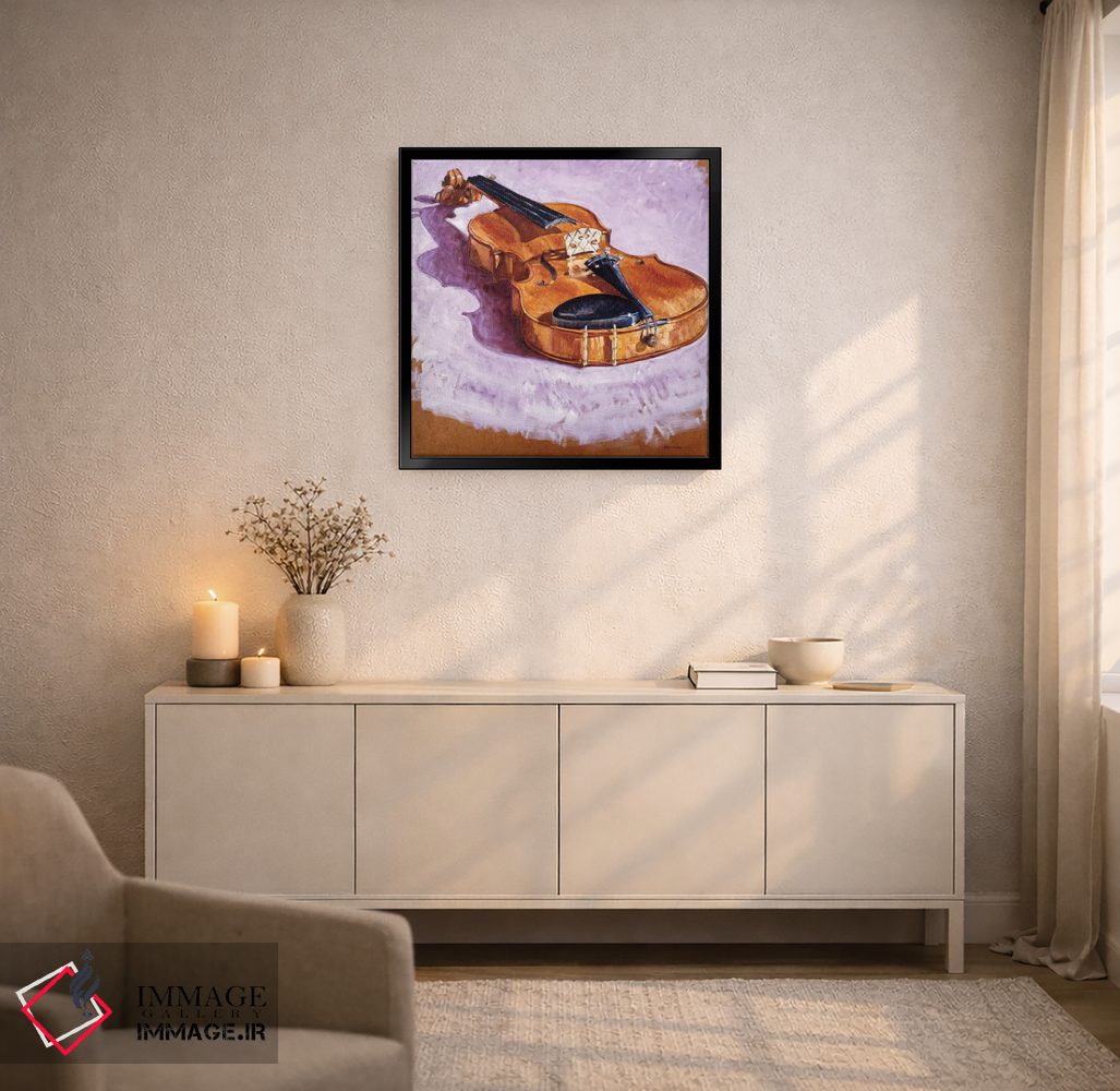 تابلو انتزاعی ویولن اثر آدولف یوورا - D5B