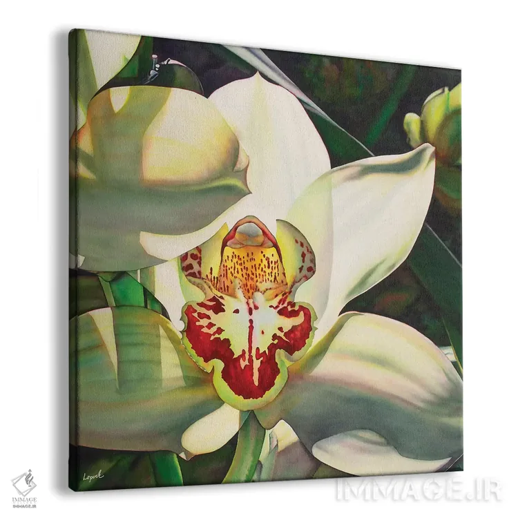 تابلو دکوراتیو ارکیده کم رنگ قسمت سوم اثر لیزا لوپاک - نمای پرسپکتیو محصول