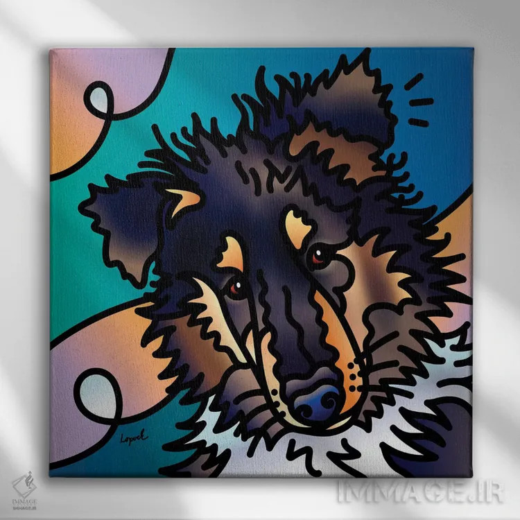 تابلو دکوراتیو بنتلی اثر لیزا لوپاک - نمای روبهرو روی دیوار