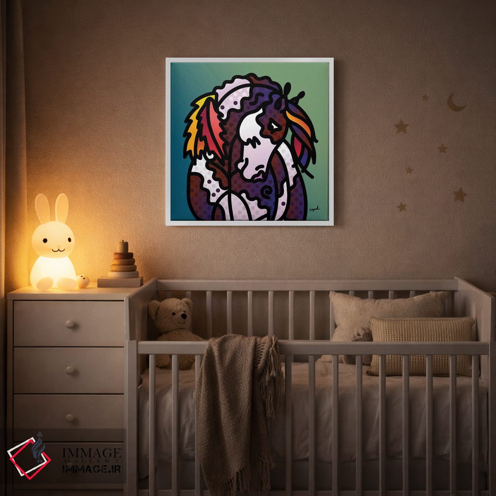 تابلو دکوراتیو اسب سرخپوستی اثر لیزا لوپاک - D2W