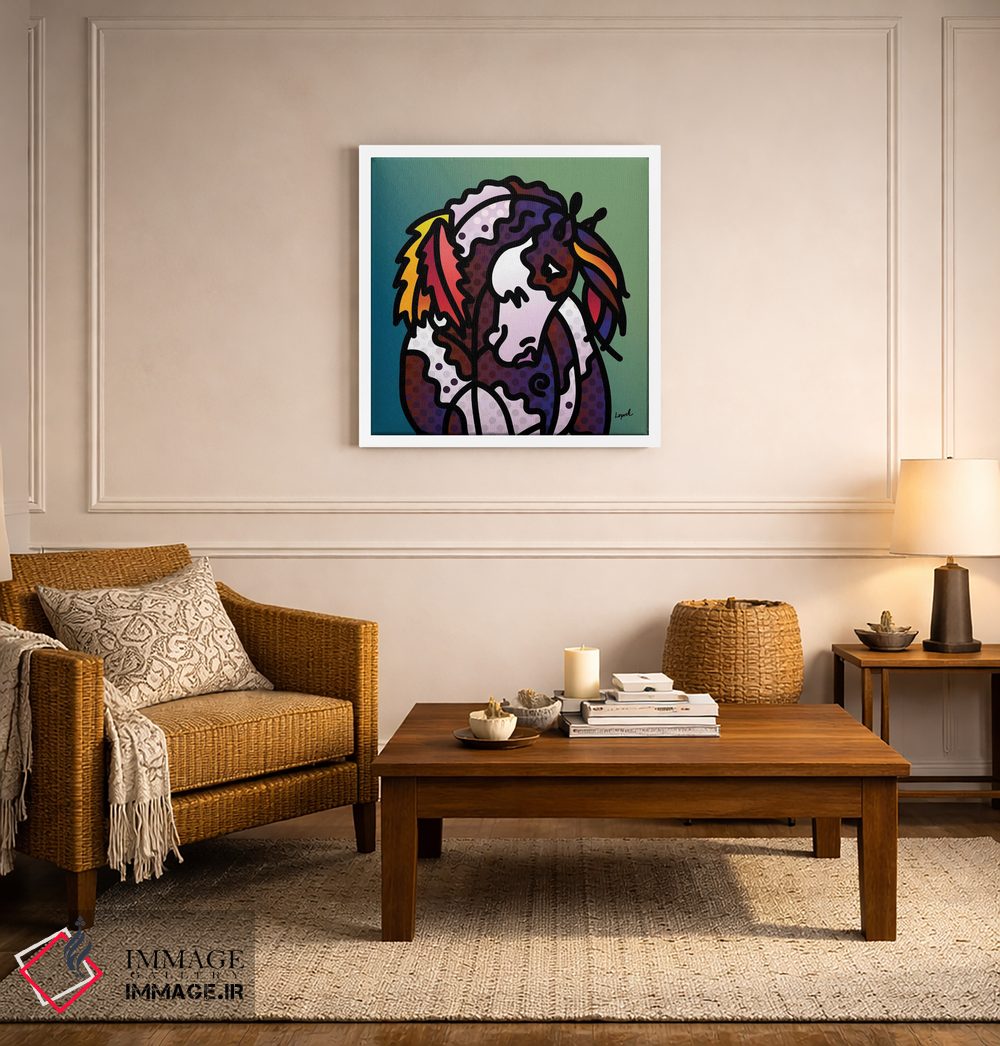 تابلو دکوراتیو اسب سرخپوستی اثر لیزا لوپاک - D5W