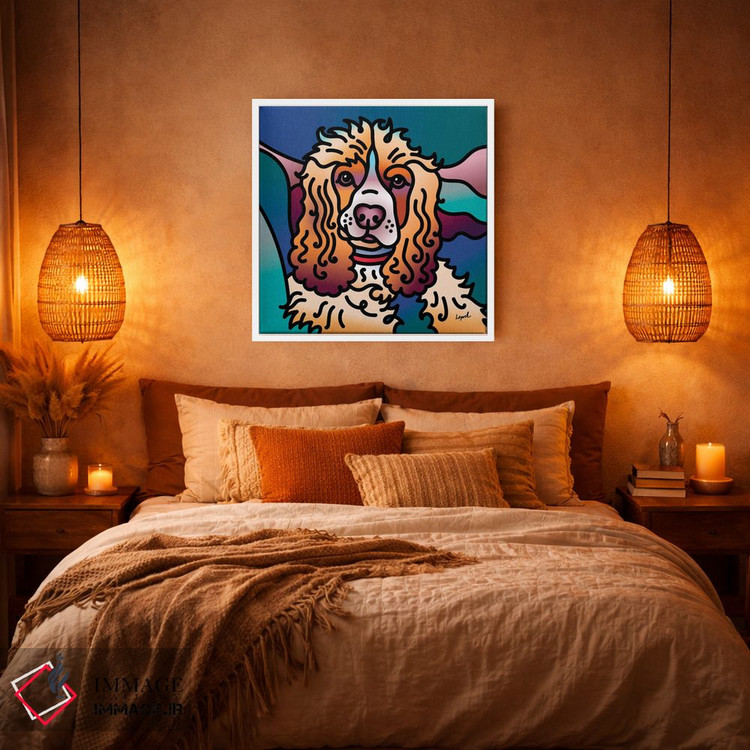 تابلو دکوراتیو نقش پیزلی اثر لیزا لوپاک - D6W