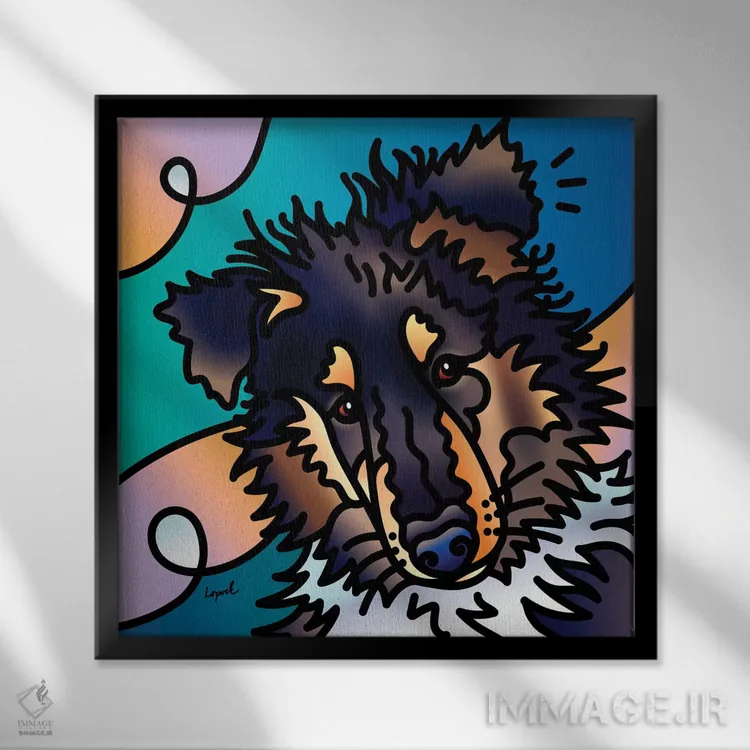 تابلو دکوراتیو بنتلی اثر لیزا لوپاک - نمای قابدار مشکی