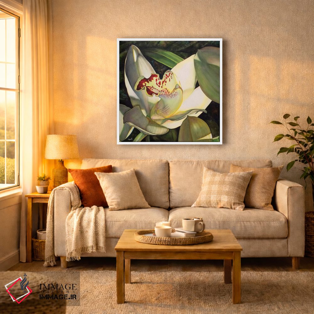 تابلو دکوراتیو ارکیده کم رنگ قسمت اول اثر لیزا لوپاک - D4W