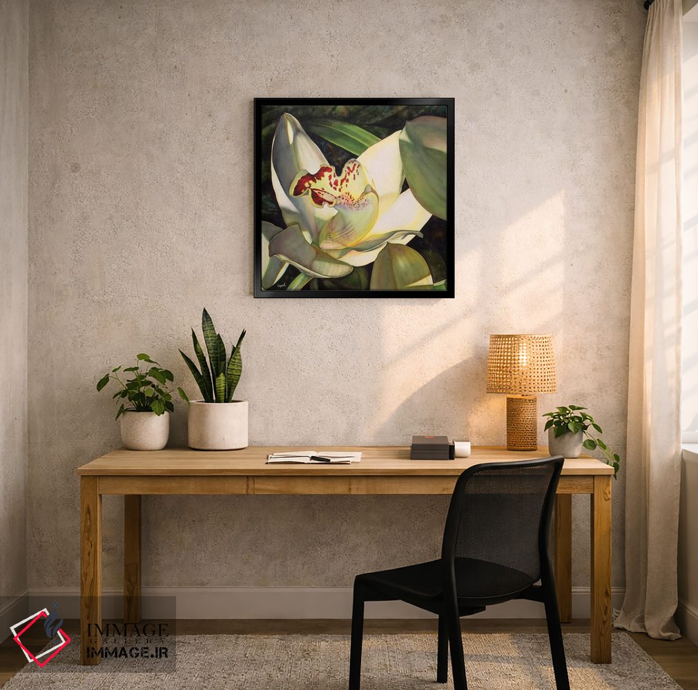 تابلو دکوراتیو ارکیده کم رنگ قسمت اول اثر لیزا لوپاک - D5B
