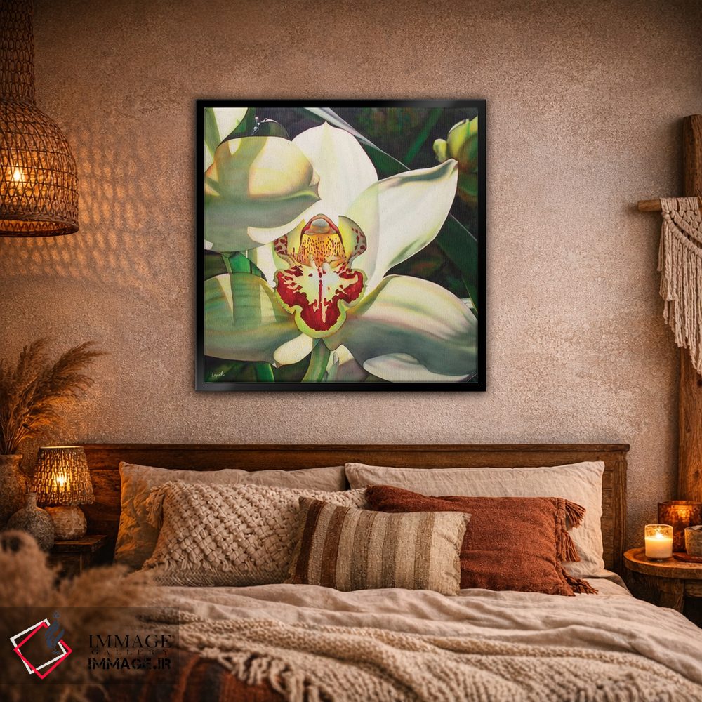 تابلو دکوراتیو ارکیده کم رنگ قسمت سوم اثر لیزا لوپاک - D2B