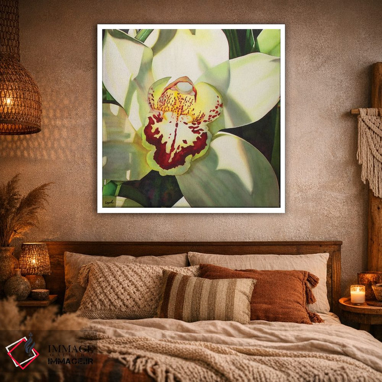 تابلو دکوراتیو ارکیده کم رنگ قسمت دوم اثر لیزا لوپاک - D1W