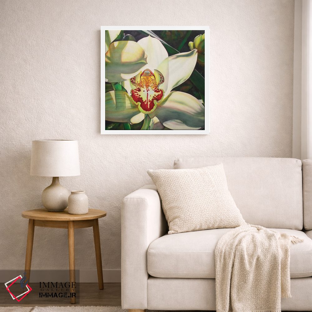 تابلو دکوراتیو ارکیده کم رنگ قسمت سوم اثر لیزا لوپاک - D4W