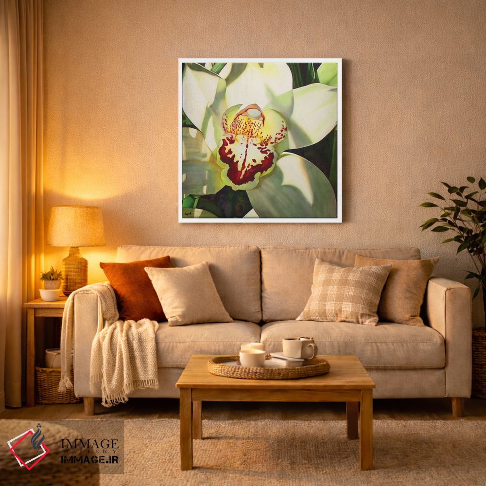 تابلو دکوراتیو ارکیده کم رنگ قسمت دوم اثر لیزا لوپاک - D2W
