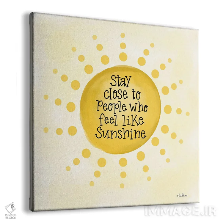 تابلو دکوراتیو افرادی که شبیه آفتاب هستند اثر لیزا لارسون - نمای پرسپکتیو محصول