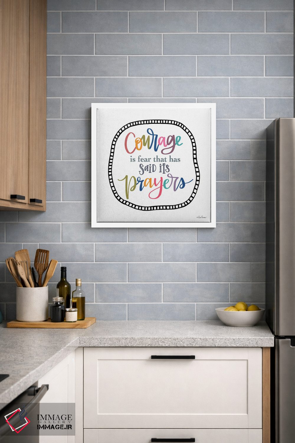 تابلو دکوراتیو شجاعت همان ترس است اثر لیزا لارسون - D4W