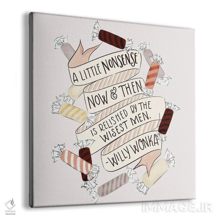 تابلو دکوراتیو کمی آشپزی بامزه و بی دلیل اثر لیلی و ول - نمای پرسپکتیو محصول